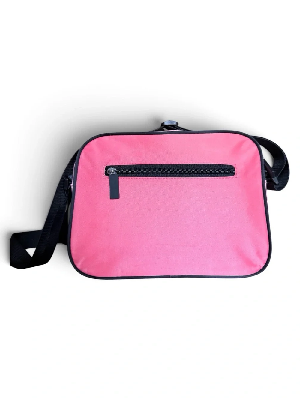 Go! Sac Nylon Shoulder Bag Hot Pink Light Pink Colorblock Retro